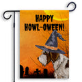 Wirehaired Pointing Griffon HAPPY HOWL-OWEEN Garden Flag