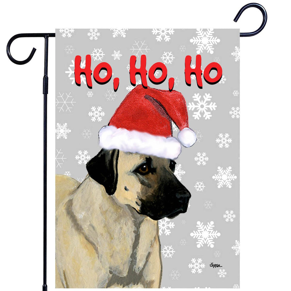 Anatolian Shepherd Ho Ho Ho Holidays Garden Flag