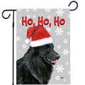 Belgian Sheepdog Ho Ho Ho Holidays Garden Flag