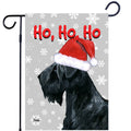 Black Russian Terrier Ho Ho Ho Holidays Garden Flag