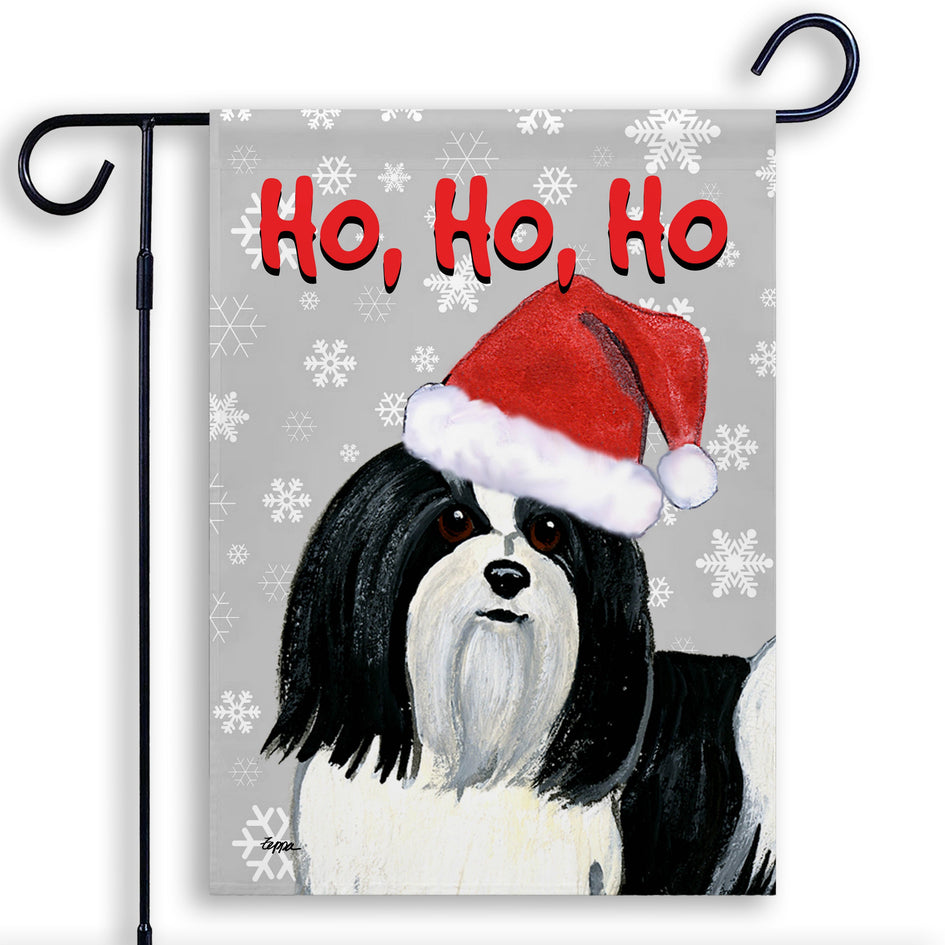 Havanese Ho Ho Ho Holidays Garden Flag
