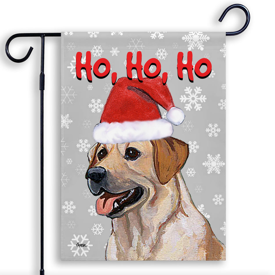 Labrador Retriever Ho Ho Ho Holidays Garden Flag
