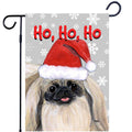 Pekingese Ho Ho Ho Holidays Garden Flag
