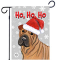Chinese Shar-Pei Ho Ho Ho Holidays Garden Flag