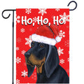 Black and Tan Coonhound Ho Ho Ho Holidays Garden Flag