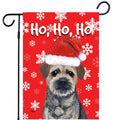 Border Terrier Ho Ho Ho Holidays Garden Flag