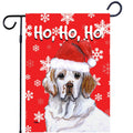 Clumber Spaniel Ho Ho Ho Holidays Garden Flag