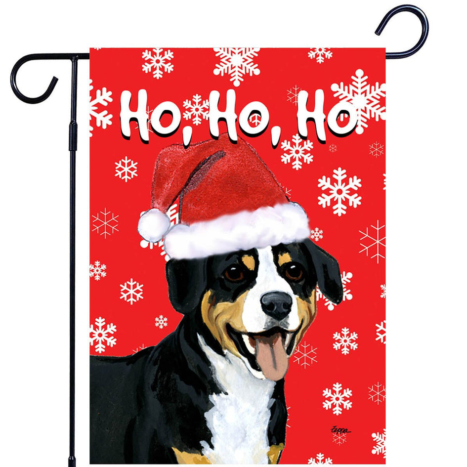 Entlebucher Mountain Dog  Ho Ho Ho Holidays Garden Flag