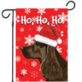 Field Spaniel Ho Ho Ho Holidays Garden Flag