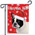 French Bulldog Ho Ho Ho Holidays Garden Flag