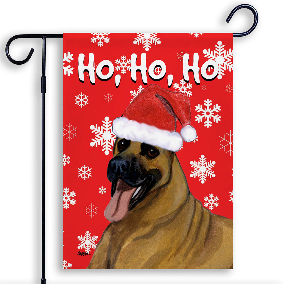 Great Dane Ho Ho Ho Holidays Garden Flag