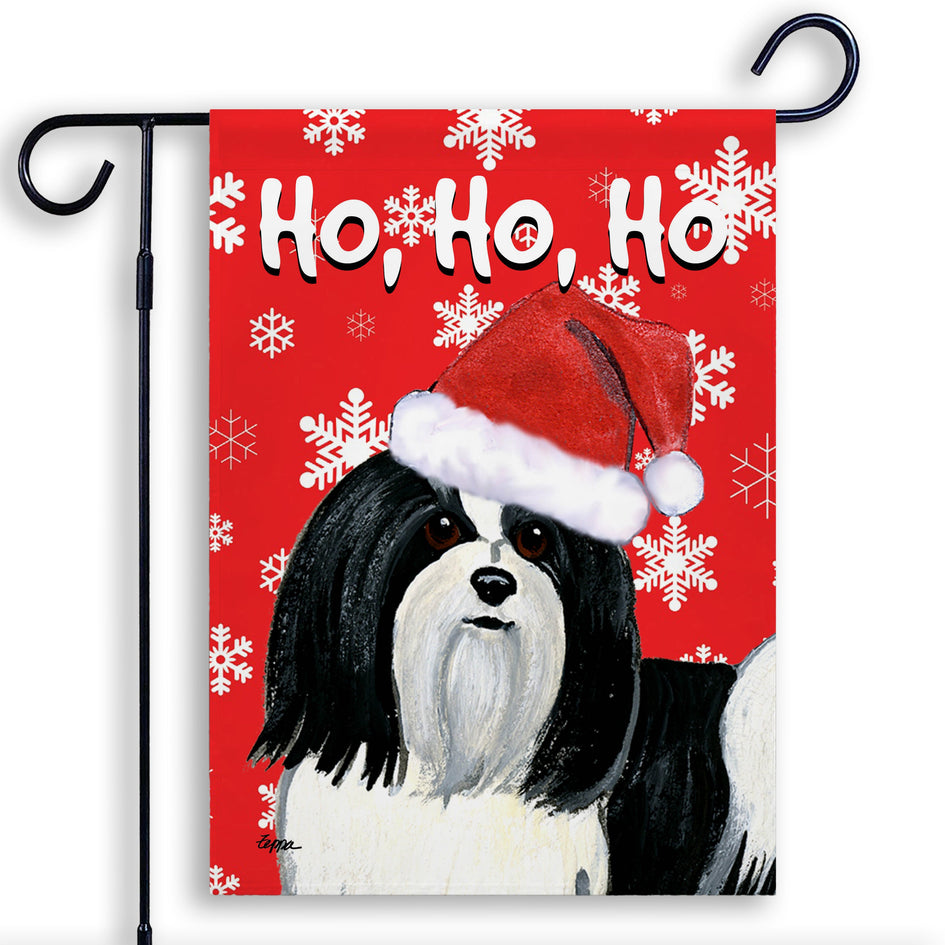 Havanese Ho Ho Ho Holidays Garden Flag