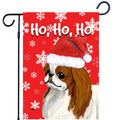 Japanese Chin Ho Ho Ho Holidays Garden Flag