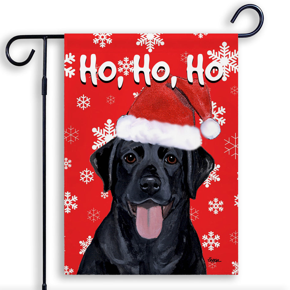 Labrador Retriever Ho Ho Ho Holidays Garden Flag