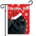 Pomeranian Ho Ho Ho Holidays Garden Flag