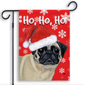 Pug Ho Ho Ho Holidays Garden Flag