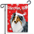 Shetland Sheepdog Ho Ho Ho Holidays Garden Flag