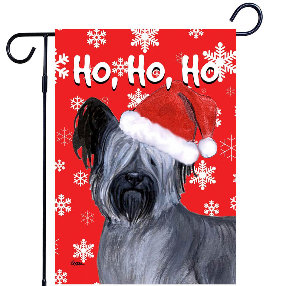 Skye Terrier Ho Ho Ho Holidays Garden Flag