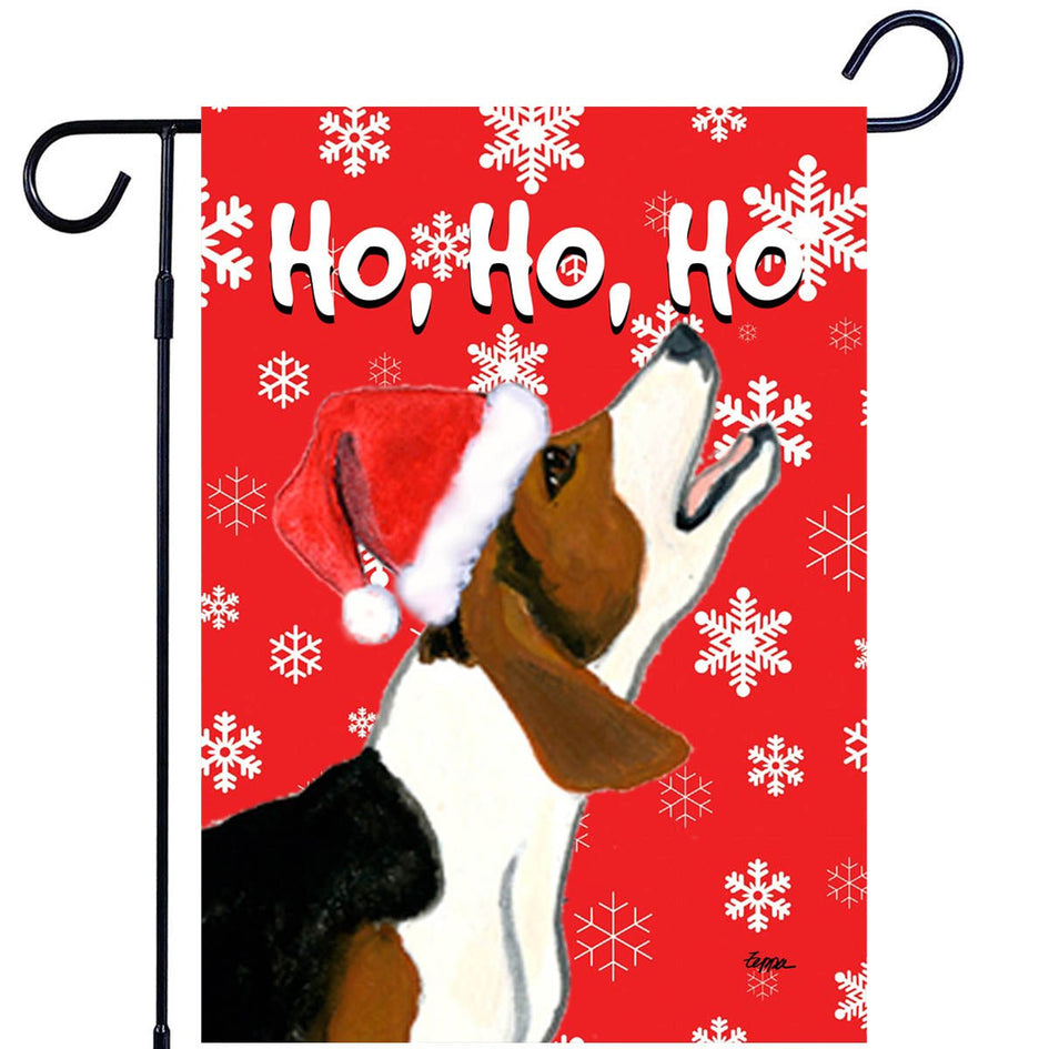 Treeing Walker Coonhound Ho Ho Ho Holidays Garden Flag
