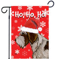 Wirehaired Pointing Griffon Ho Ho Ho Holidays Garden Flag