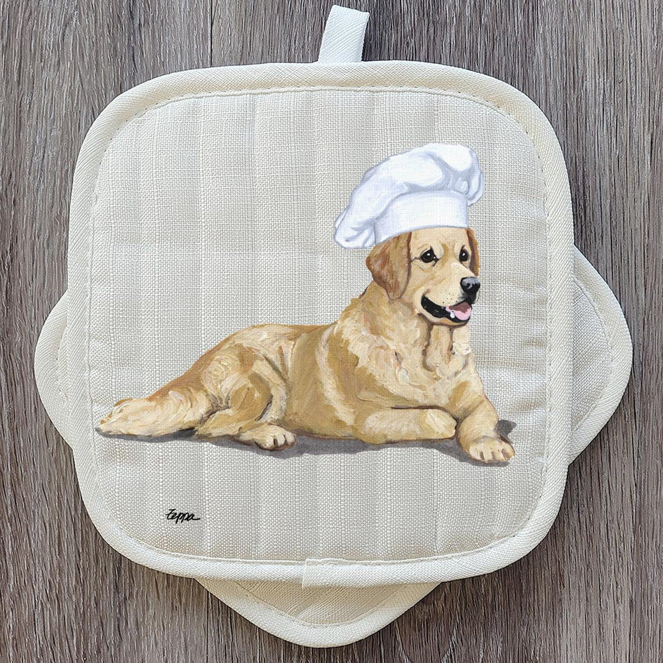 Golden Retriever  Pot Holder Set