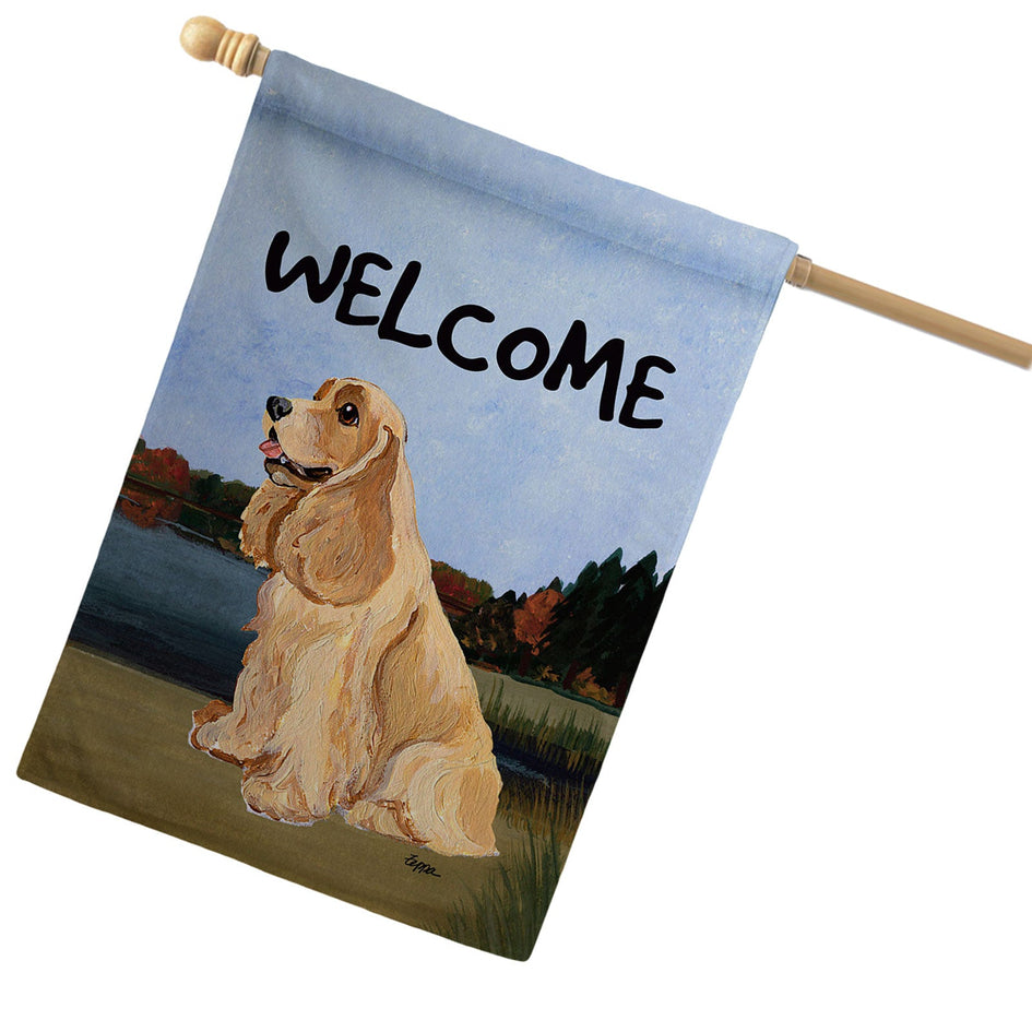 Cocker Spaniel House Flag