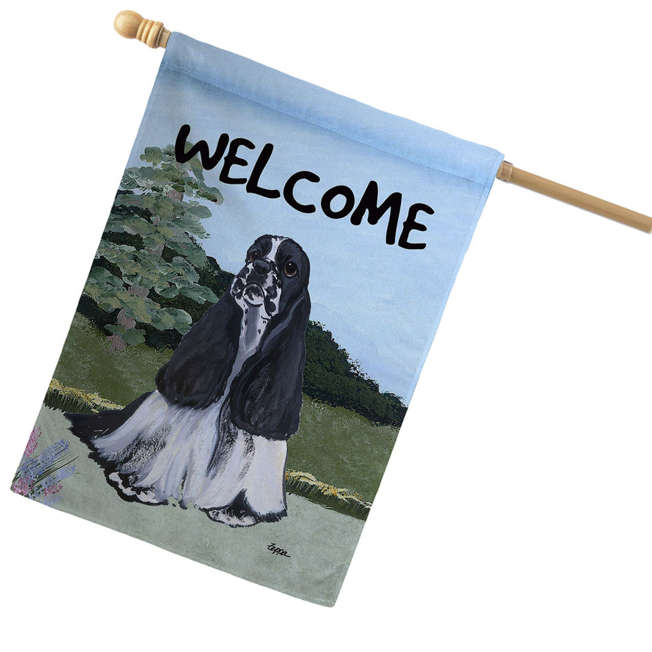 Cocker Spaniel House Flag