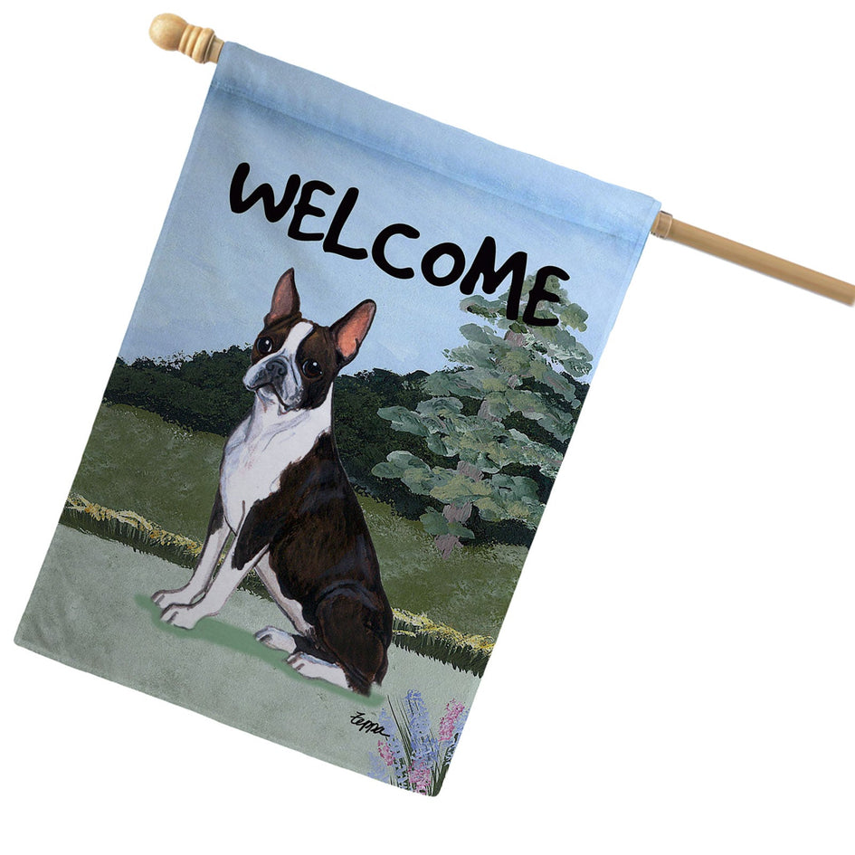 Boston Terrier House Flag