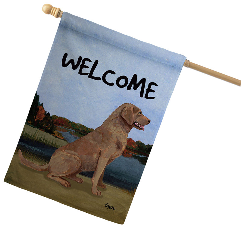 Chesapeake Bay Retriever House Flag