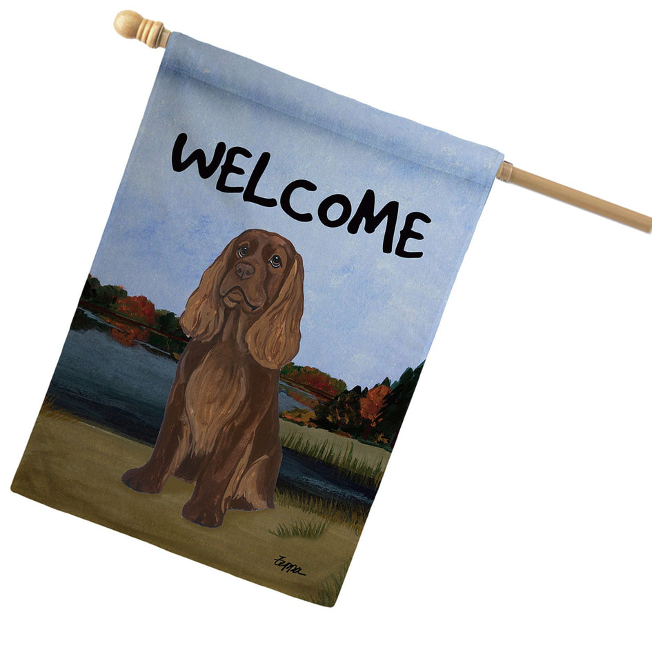 Sussex Spaniel House Flag