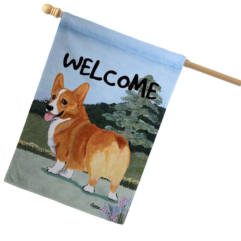 Pembroke Welsh Corgi House Flag
