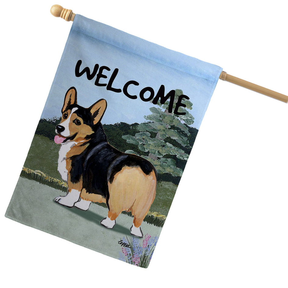 Pembroke Welsh Corgi House Flag