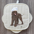 Irish Water Spaniel  Pot Holder Set