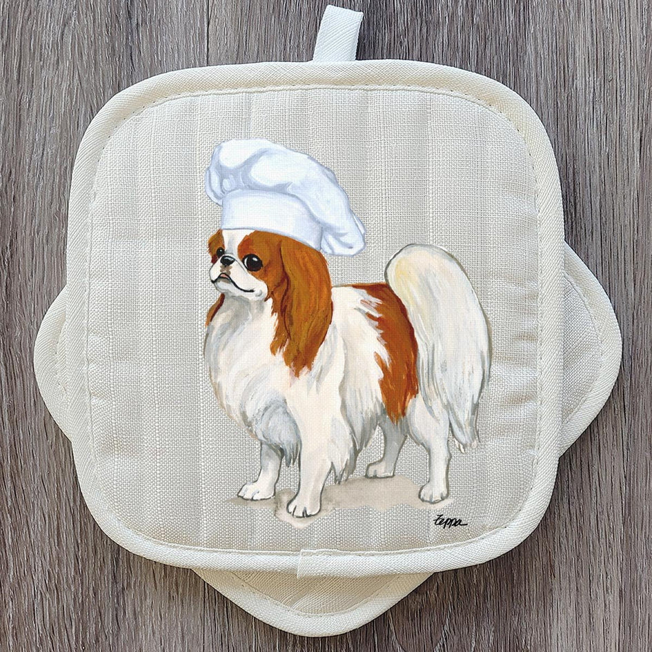 Japanese Chin  Pot Holder Set