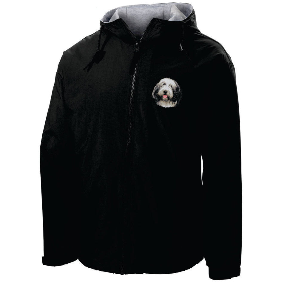 Bearded Collie Embroidered Hooded Jacket