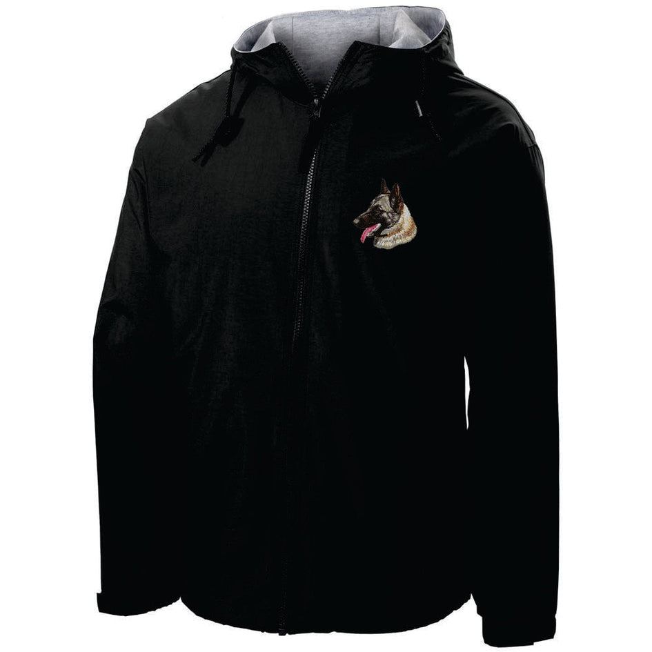 Belgian Malinois Embroidered Hooded Jacket