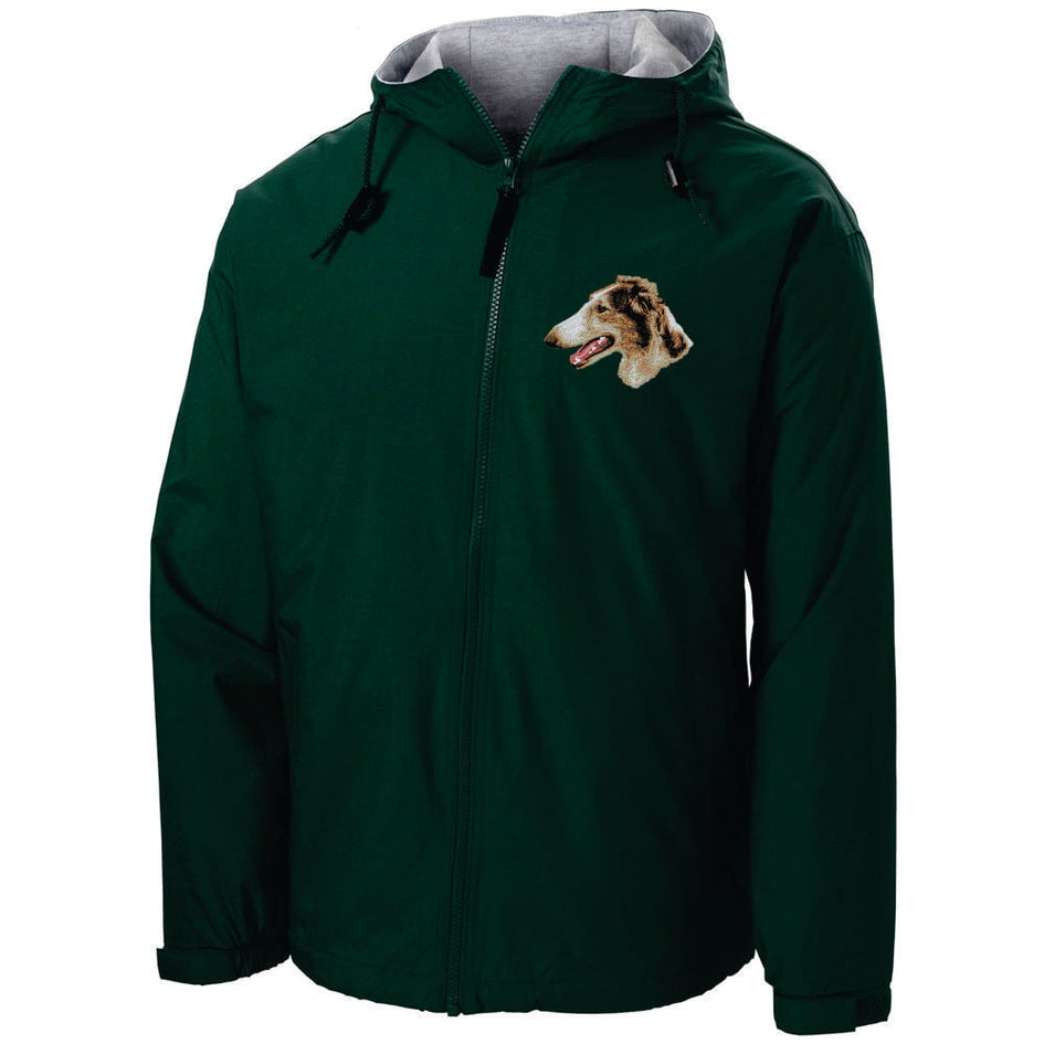 Borzoi Embroidered Hooded Jacket