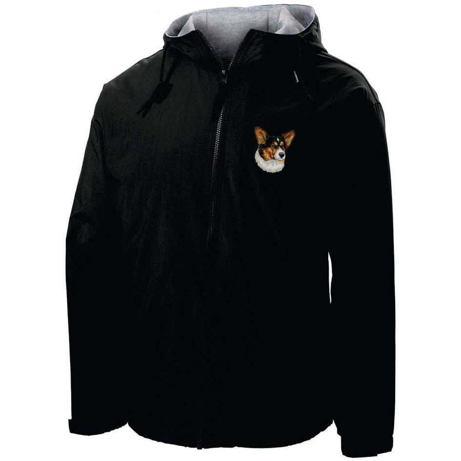 Cardigan Welsh Corgi Embroidered Hooded Jacket