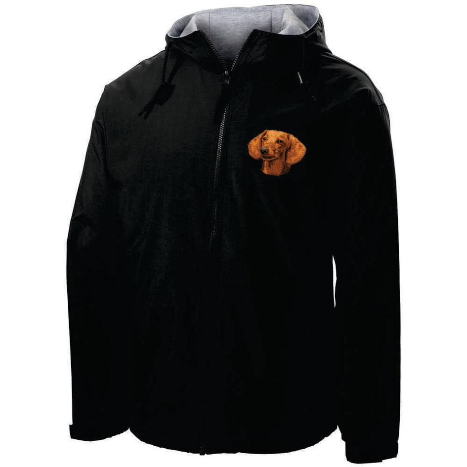 Dachshund Embroidered Hooded Jacket