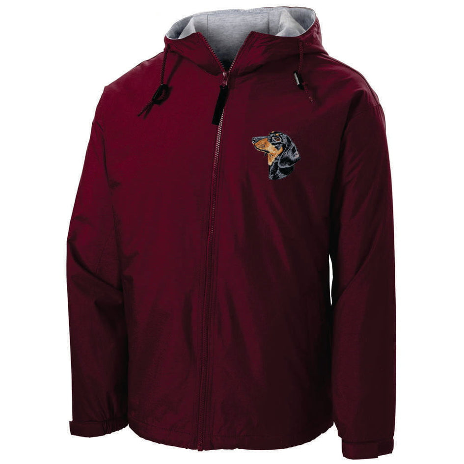 Dachshund Embroidered Hooded Jacket