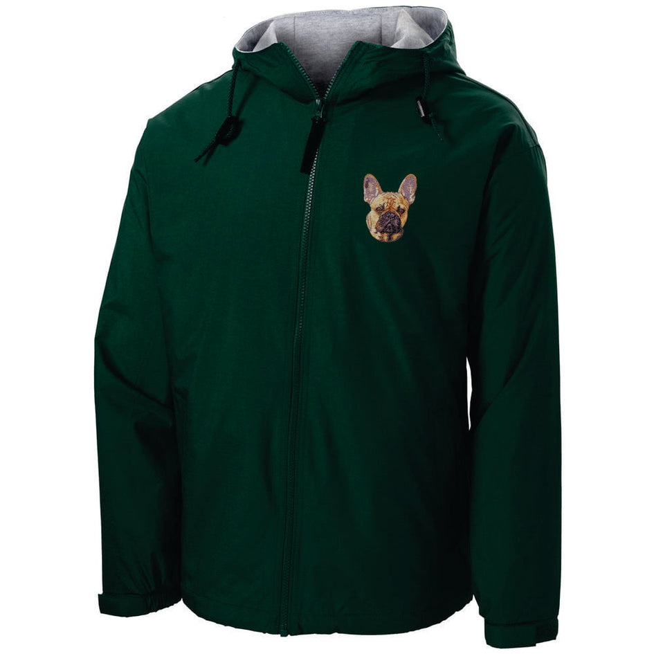 French Bulldog Embroidered Hooded Jacket