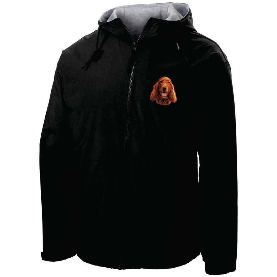 Irish Terrier Embroidered Hooded Jacket