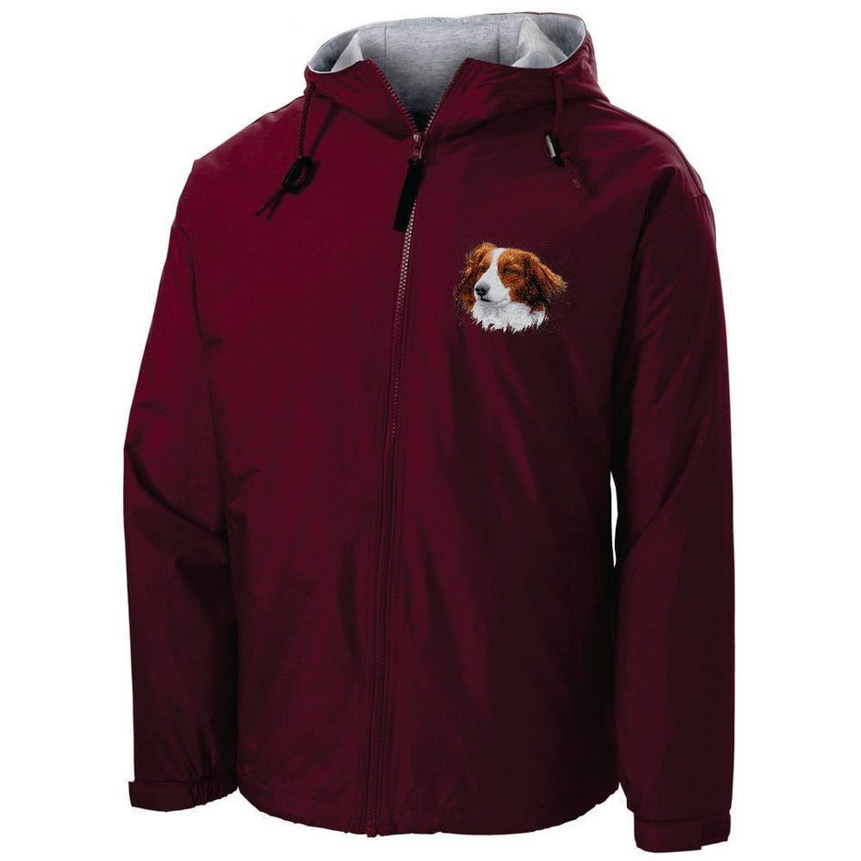 Nederlandse Kooikerhondje Embroidered Hooded Jacket
