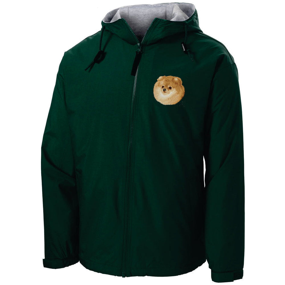 Pomeranian Embroidered Hooded Jacket