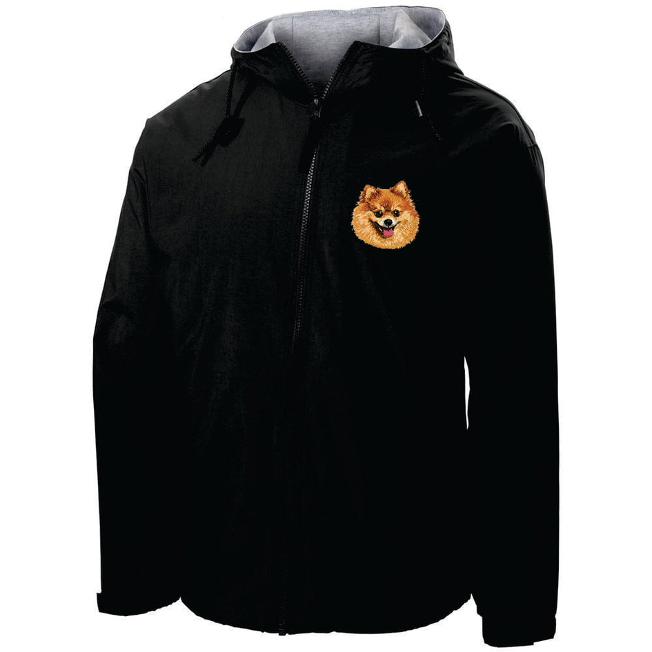 Pomeranian Embroidered Hooded Jacket