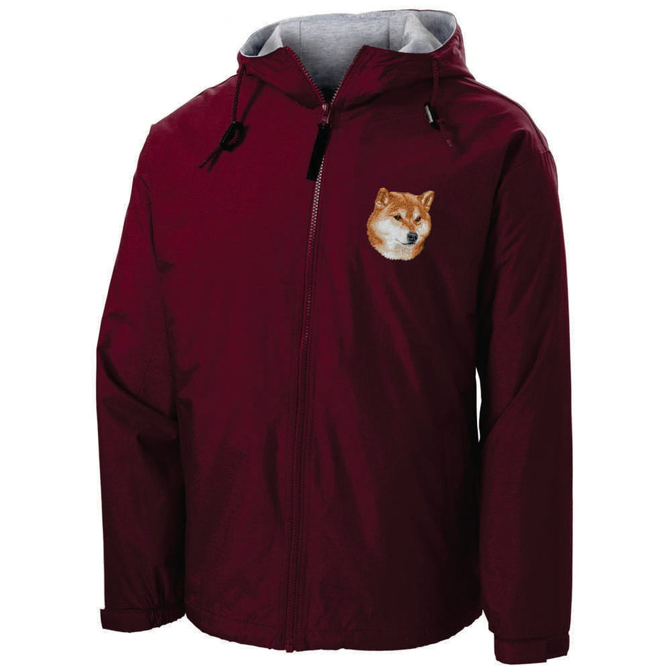 Shiba Inu Embroidered Hooded Jacket