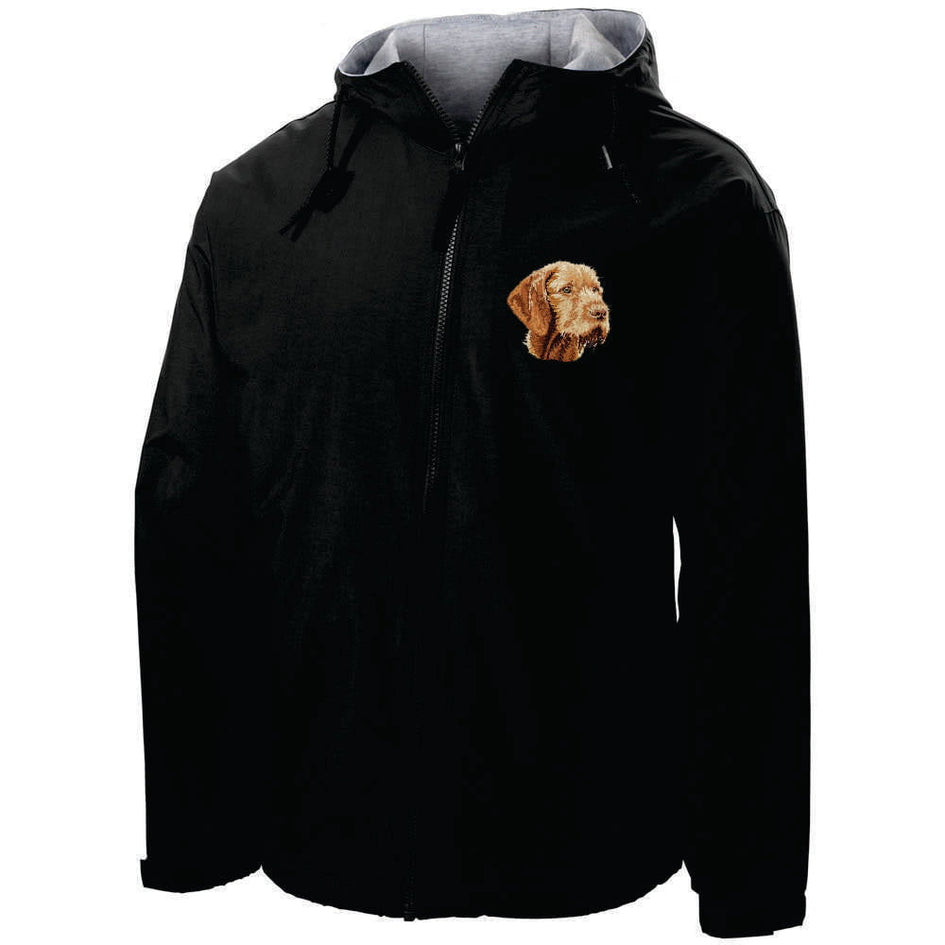 Wirehaired Vizsla Embroidered Hooded Jacket