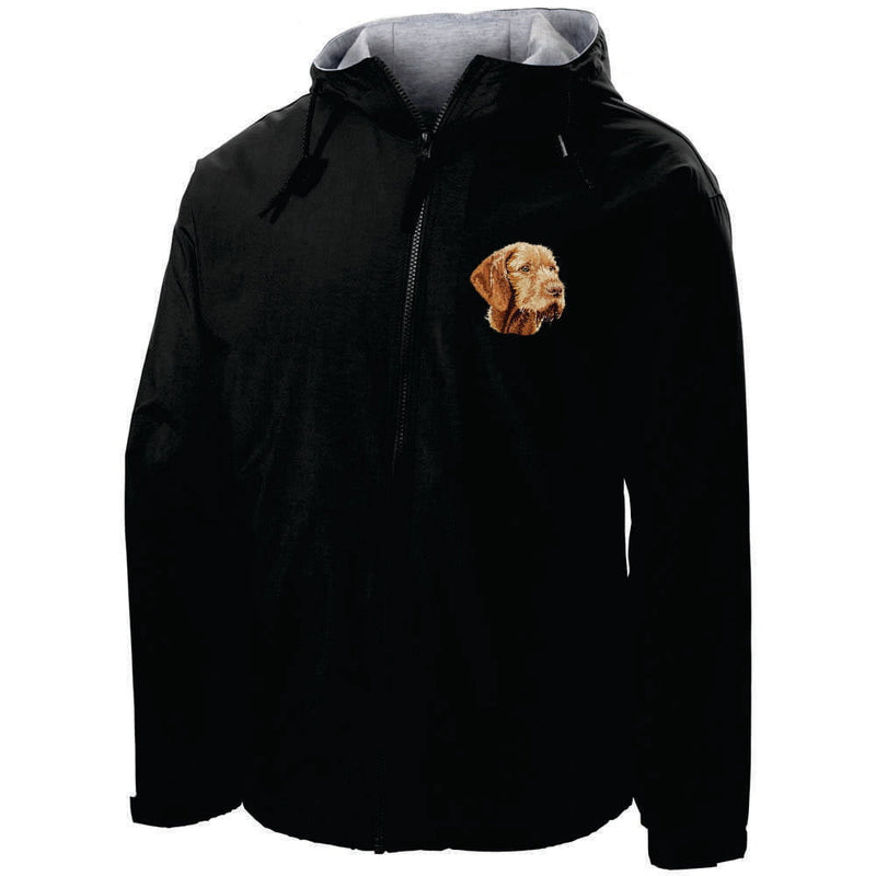 Wirehaired Vizsla Embroidered Hooded Jacket