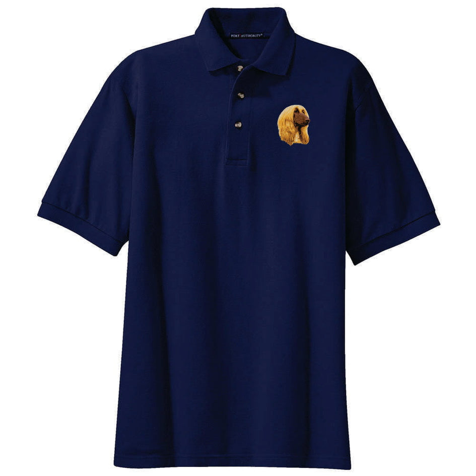 Afghan Hound Embroidered Polo Shirt