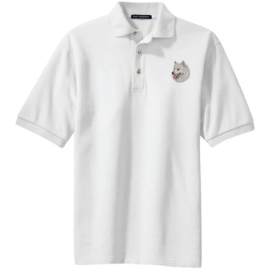 American Eskimo Dog Embroidered Polo Shirt